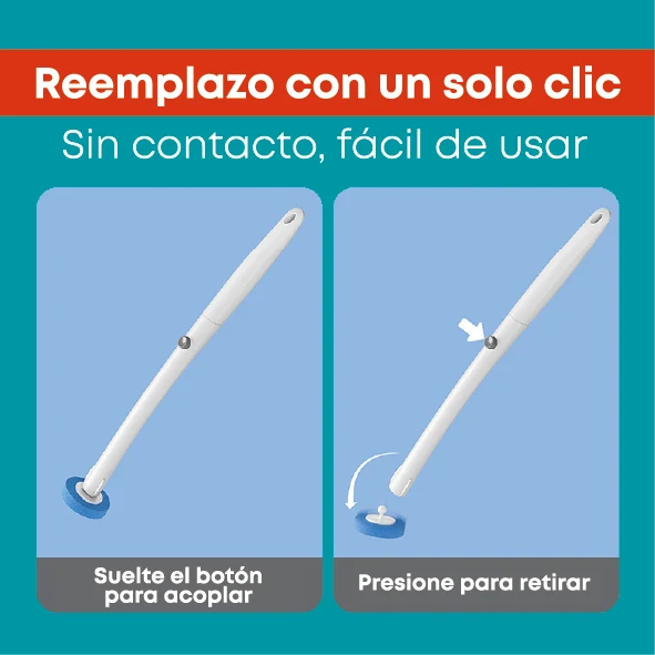 CEPILLO INODORO DESECHABLE CON 16 REPUESTOS Y DETERGENTE INTEGRADO. ESCOBILLA PARA INODORO CON BASE