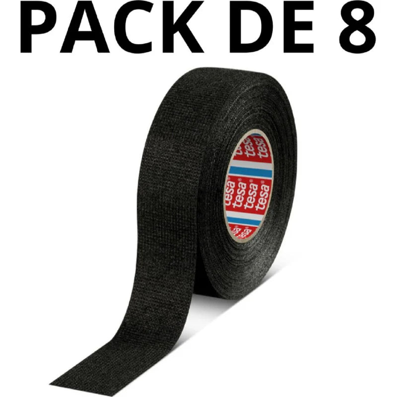 CINTA ADHESIVA DE TELA PARA CABLES Y ARNESES ELÉCTRICOS. (SET DE 8 UNDS.) TAPE TESA 51608. RESISTENC