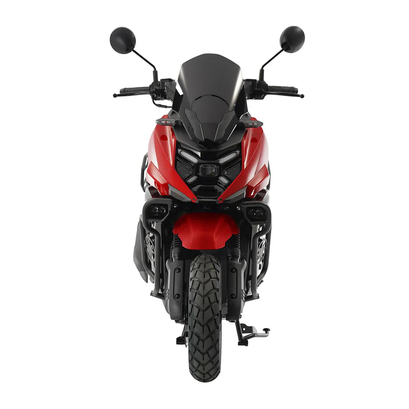 MOTO SCOOTER XROAD 200 KEEWAY COLOR ROJO MOTOR MONOCILINDRO 4 TIEMPOS, 2 VÁLVULAS, TANQUE 7.5 AUTOMÁ