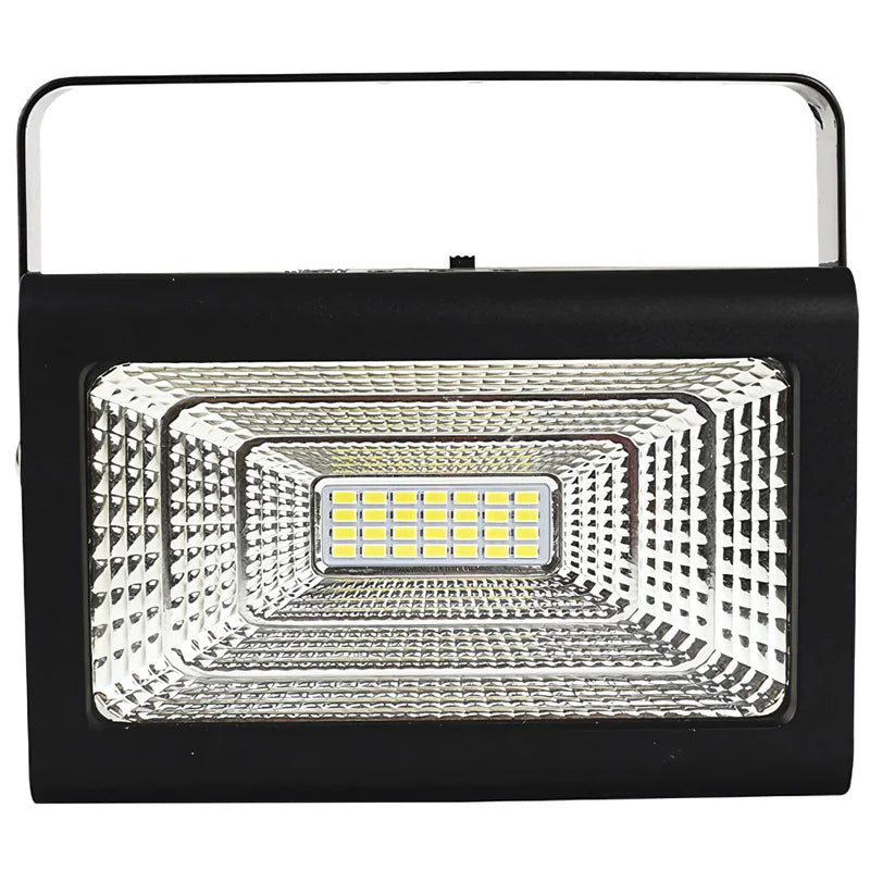 REFLECTOR SOLAR LED PORTÁTIL CON BOMBILLOS 30W. ESTACIÓN DE ENERGÍA SOLAR MULTIFUNCIONAL. POWER BANK