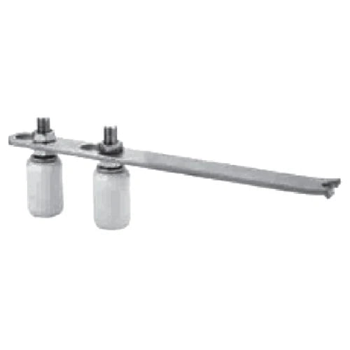 GUIA DE PORTON DOBLE CON PLATINA SOPORTE 270X44MM.