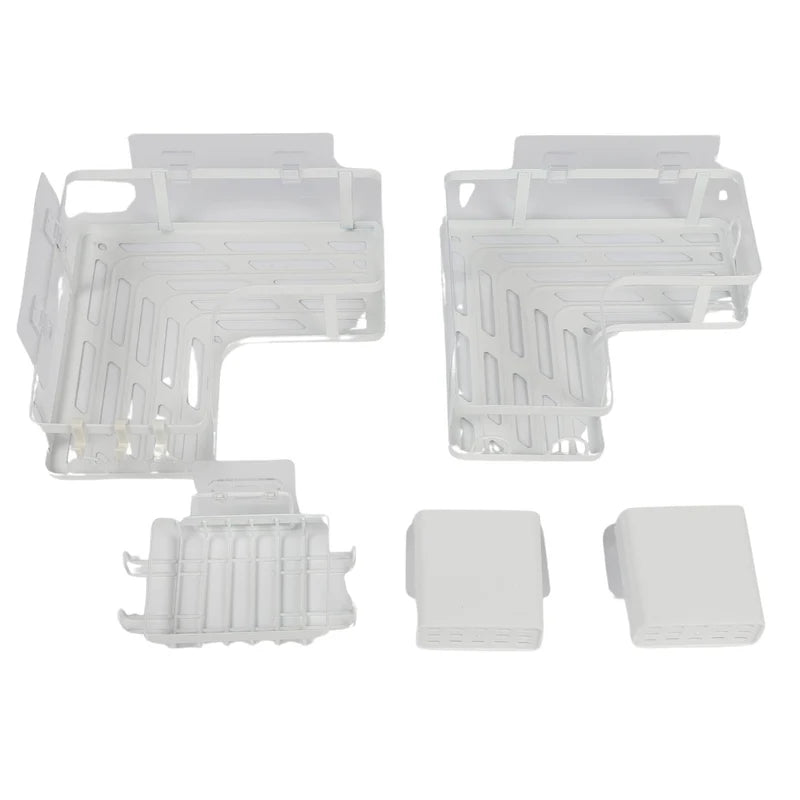 REPISA ESQUINERA DE DUCHA DE ESQUINA 26X25.5X8CM BLANCO DE HIERRO PARA BAÑO COMPACTO Y ORGANIZADO. O