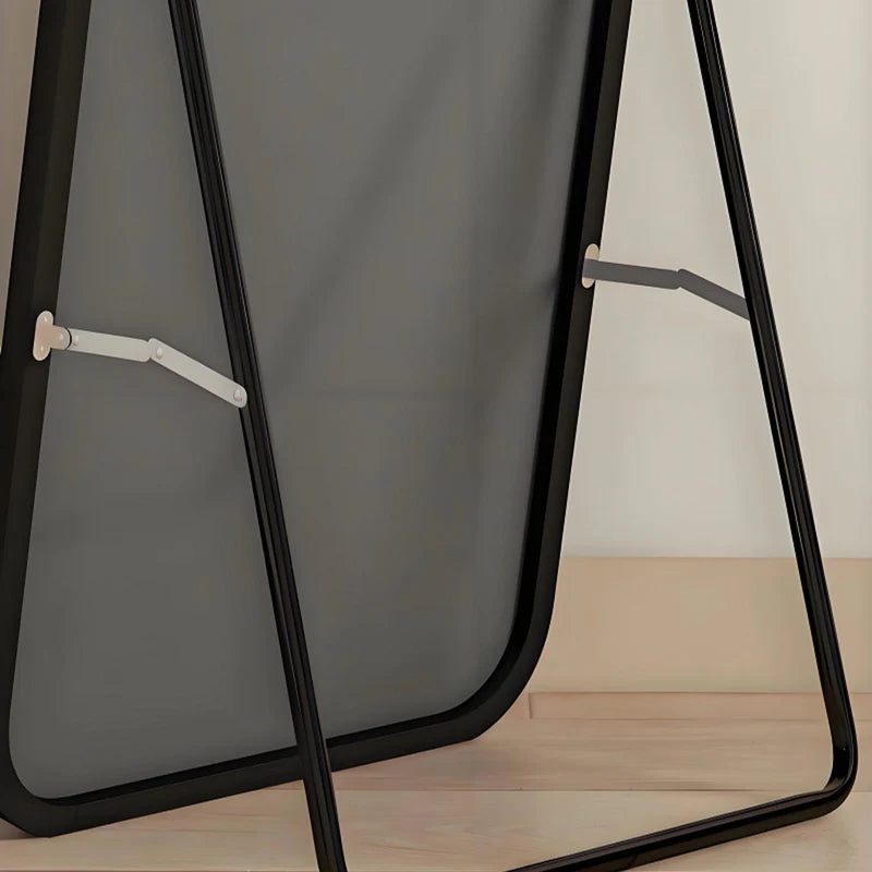 ESPEJO DE CUERPO ENTERO VERTICAL 65X170CM CON MARCO NEGRO MODERNO PARA DORMITORIO O PASILLO