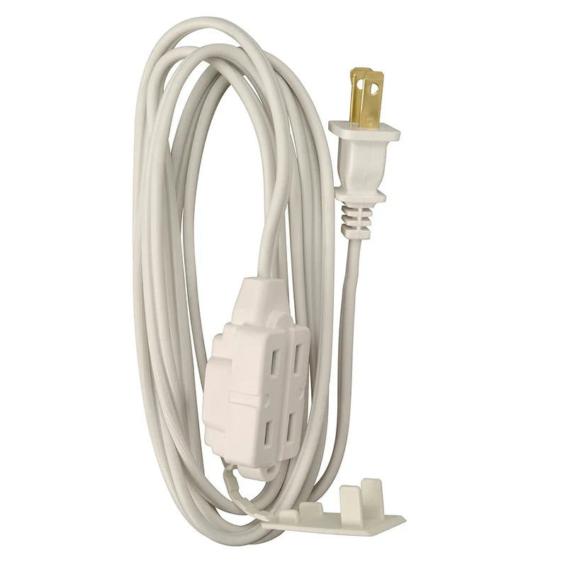 Extension Electrica Polarizada de 3 salidas Nema 1-15P. 125Volt - 15FT. Calibre 2x16AWG.