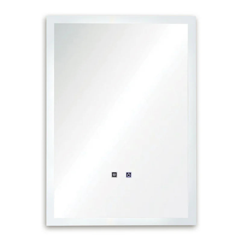 ESPEJO LED RECTANGULAR 70X50CM CON LUZ LED DE 3 TONOS, BOTÓN TÁCTIL Y SISTEMA ANTIEMPAÑANTE PARA BAÑ