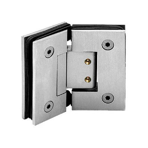 BISAGRA DUCHA VIDRIO-VIDRIO 135° AJUSTABLE BRONCE NIQUELADO ALTA CALIDAD. GARANTIA 10 AÑOS