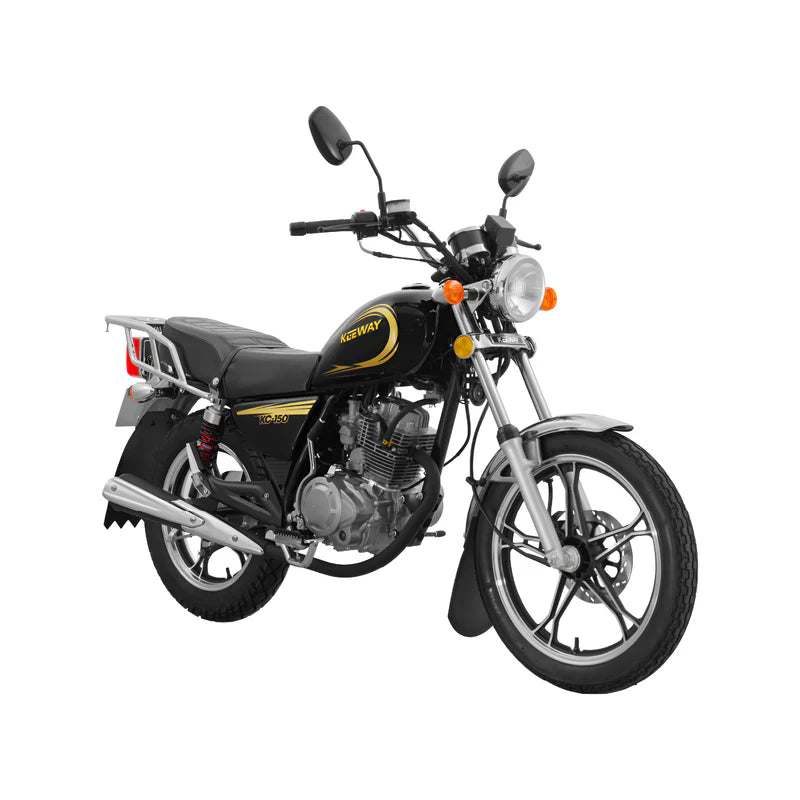 MOTO KC150 KEEWAY COLOR NEGRO MOTOR MONOCILINDRO 4 TIEMPOS, 2 VÁLVULAS, TANQUE 13.5 L.