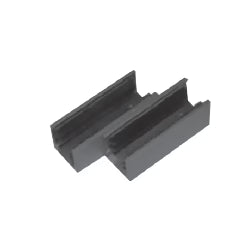 PAR DE GUIAS PARA PUERTAS AUTOMATICAS DE VIDRIO TEMPLADO O LAMINADO.