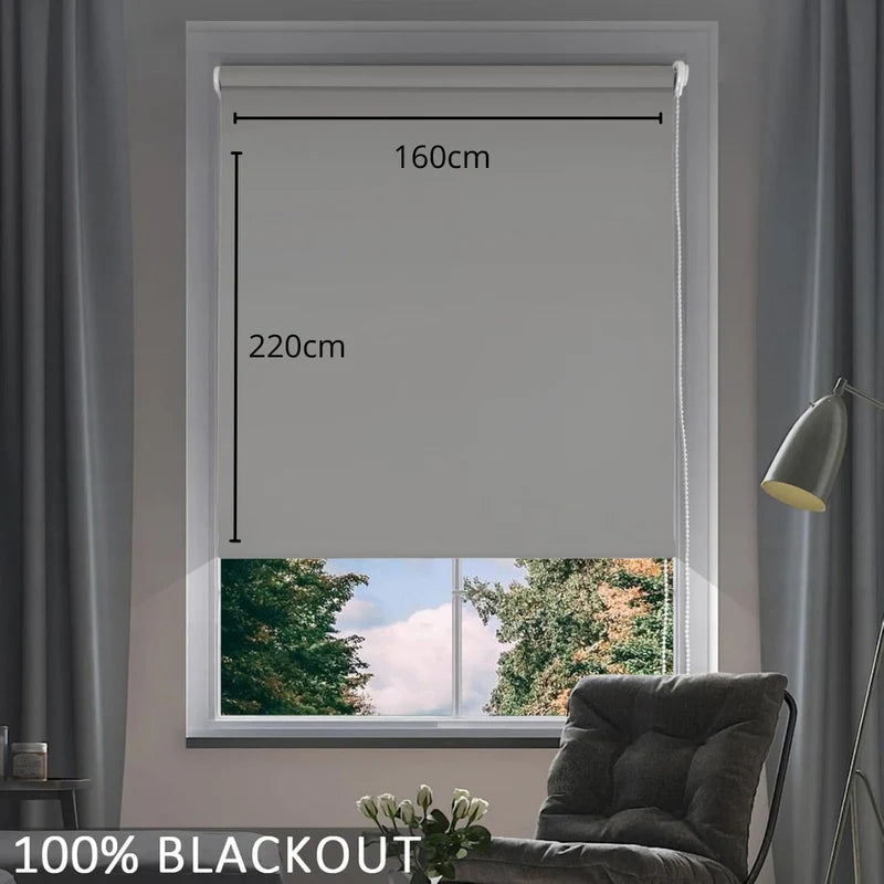 BLACKOUTS ROLLERS 100% OPACOS. COLOR GRIS. 160CM