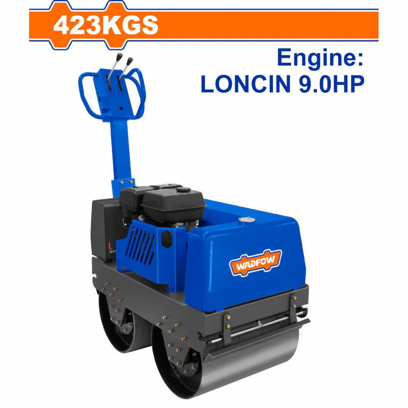 RODILLO APLANADOR COMPACTADOR DOBLE APLANADORA COMPACTADORA ROLA MOTOR DE GASOLINA 6.0 KW (9.0 HP) P