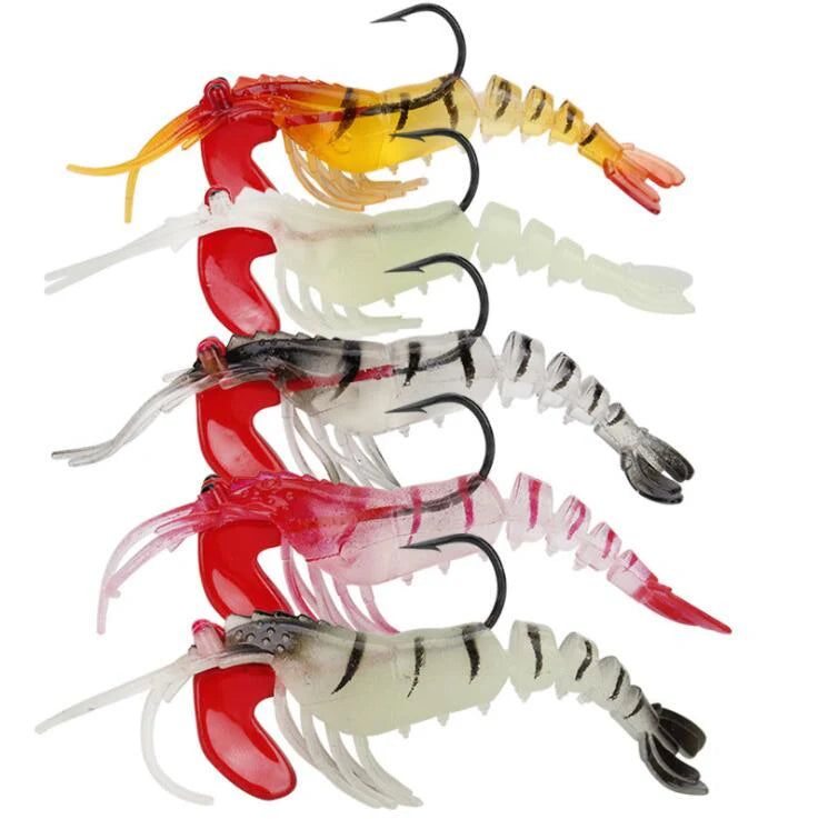 SEÑUELO CAMARÓN CON ANZUELO 5 UDS. SET
