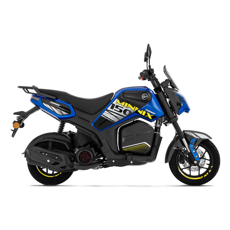 KEEWAY MINNIX150 AUTOMÁTICA 150CC AZUL MOTOR MONOCILÍNDRICO 4 TIEMPOS. 2 VALVULAS.