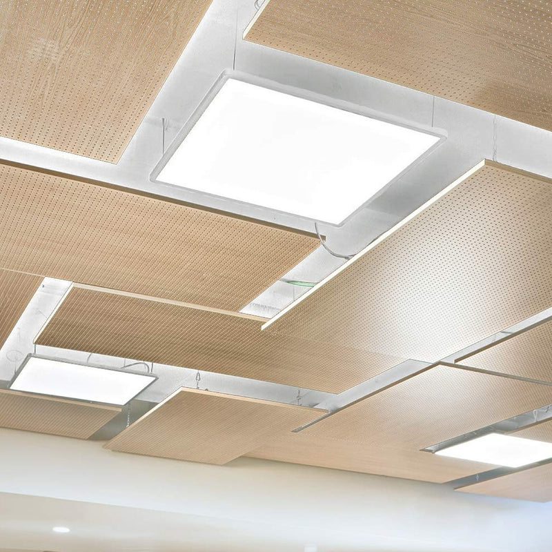 LAMPARA PANEL LED CUADRADA DE 600X600X12 MM. 48 WATT CAPACIDAD. 120VOLT - 60HZ.