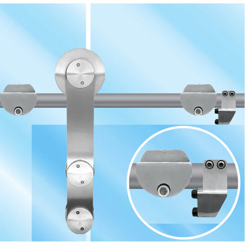 TOPE DERECHO PARA TUBO DE 25MM. SISTEMA SLIDER.