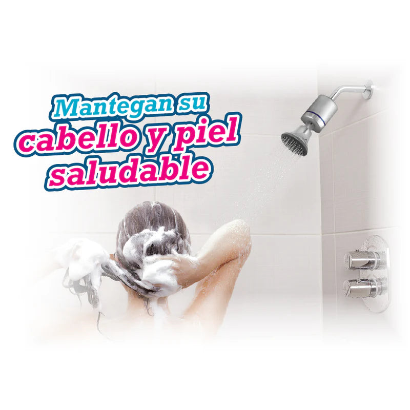 SF-02G FILTRO AGUA PARA DUCHA CUIDA DE LA CAIDA DEL CABELLO Y LA RESEQUEDAD EN LA PIEL