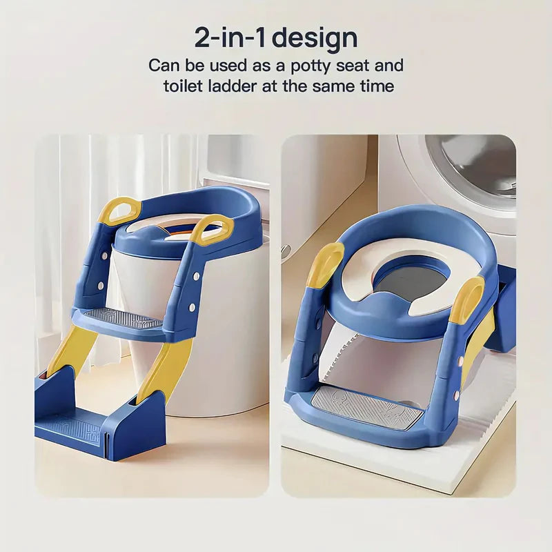 ASIENTO ESCALERA DE ENTRENAMIENTO SILLA PARA NIÑOS INODORO . (2 EN 1) ESCALERA INFANTIL POTTY TRAINE