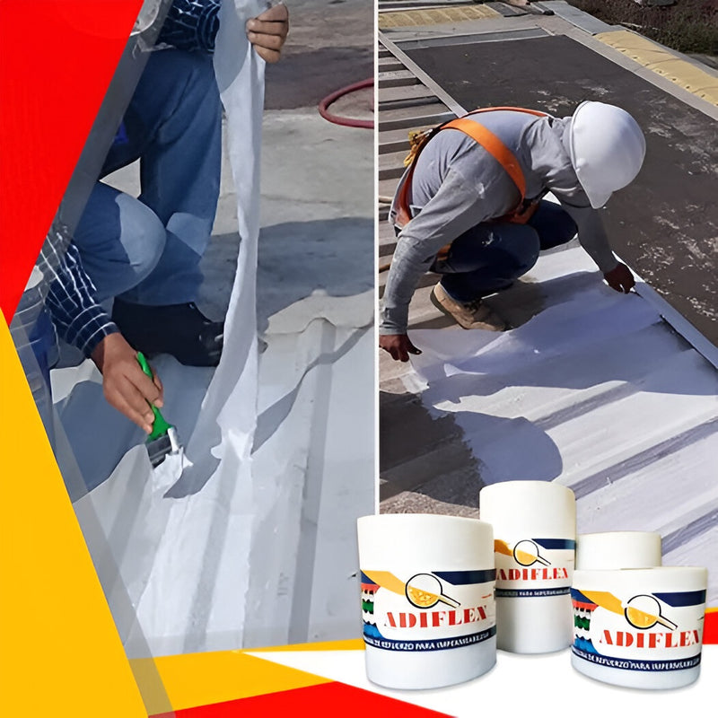 MEMBRANA DE REFUERZO ADIFLEX 6" X 100M. PARA IMPERMEABILIZAR.