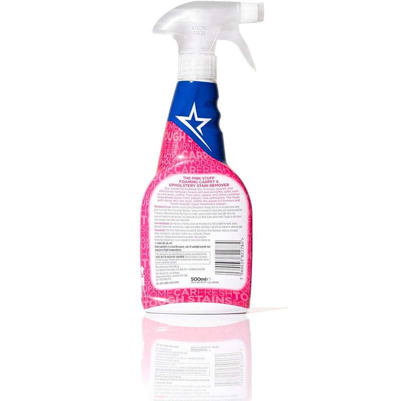 REMOVEDOR DE MANCHAS PARA ALFOMBRAS Y TAPICERIA 500 ML. THE PINK STUFF