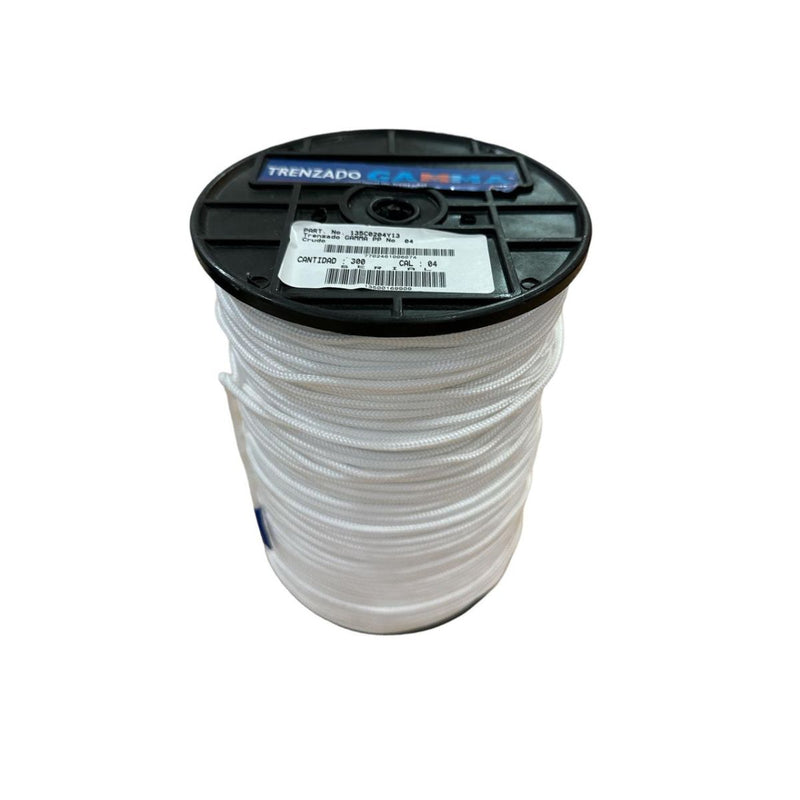 CUERDA TRENZADA GAMMA 4MM X 300M SUAVE AL TACTO. SOGA PARA ACAMPAR, MECATE PARA TENDEDERO.