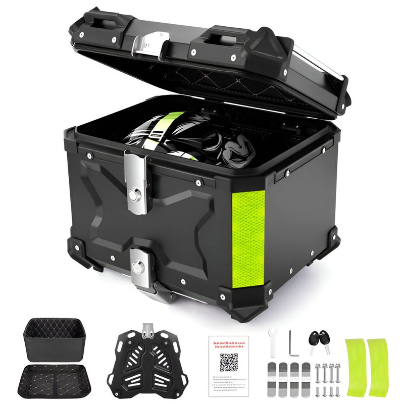 BAUL PARA MOTOCICLETA CAPACIDAD 55LT COLOR NEGRO