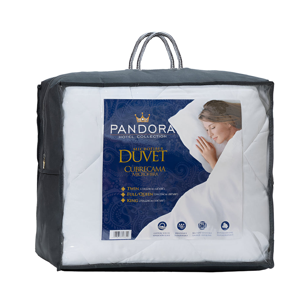 SOBRECAMAS DUVET BLANCO DE MICROFIBRA PANDORA HOTEL COLLECTION