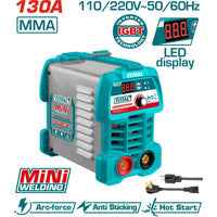 MÁQUINA DE SOLDAR INVERTER CALIDAD LIGHT DUTY 30% CICLO DE TRABAJO. 130A. 110-120/220-240V SOLDADURA