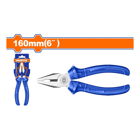 ALICATE DE COMBINACION 6" ACERO AL CARBONO. PULIDO. MANGO ERGONOMICO