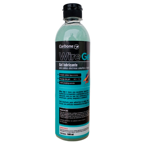 GEL LUBRICANTE PARA ALAMBRES O CABLES ELECTRICOS. WIREGEL-1 DE 500ML.