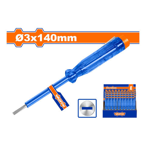 LÁPIZ MEDIDOR PROBADOR DE VOLTAJE. TAMANO DE RANURA: 3X140MM. AC100-500V PROBADOR DE CIRCUITO.