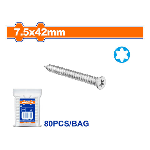 TORNILLOS PARA CONCRETO. CABEZA AVELLANADA Y PUNTA TORX. ACABADO GALVANIZADO.