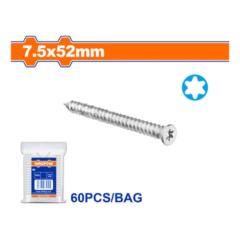 TORNILLOS PARA CONCRETO. CABEZA AVELLANADA Y PUNTA TORX. ACABADO GALVANIZADO.