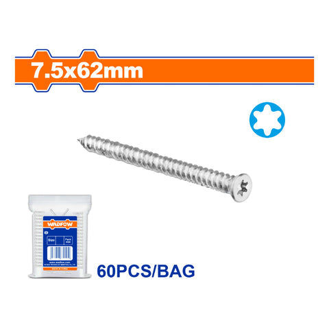 TORNILLOS PARA CONCRETO. CABEZA AVELLANADA Y PUNTA TORX. ACABADO GALVANIZADO.