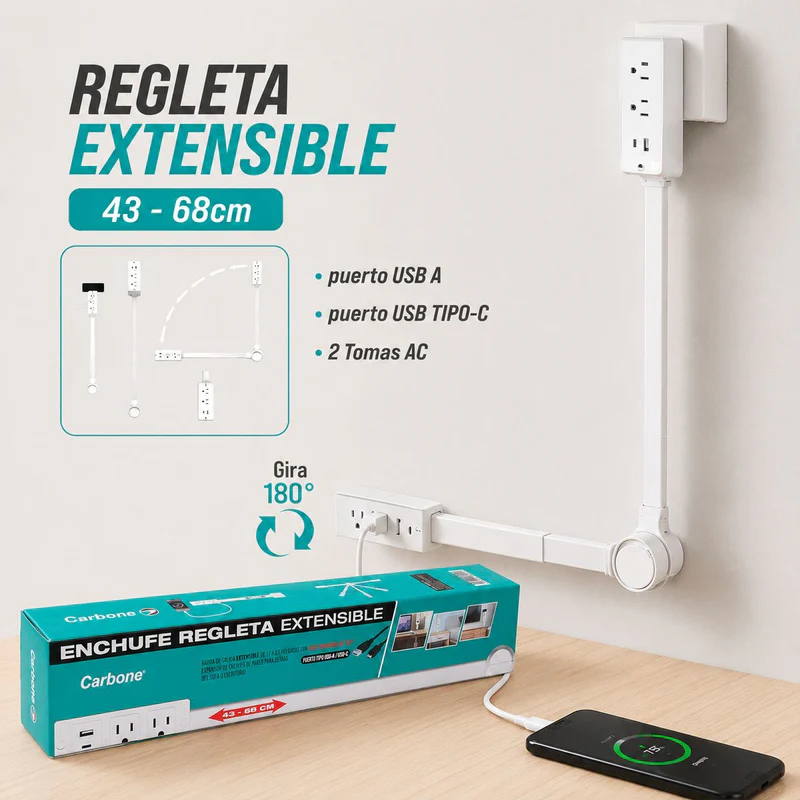 [SKUIMG]UN-A194|00_manual_1779223442024_47_regleta_extensible_carbone_3_800x.png|5ad94cefd59ec241938353923761081888e911f5|ENCHUFE REGLETA EXTENSIBLE DE 43 A 68 CM. CON PUERTO USB Y TIPO-C.