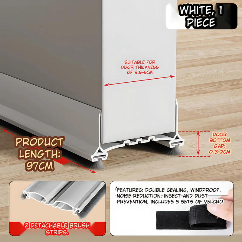 [SKUIMG]AB350|00_manual_1779987262772_9_AB350-1_800x.png|90ddf062eb96d8008a025a1c263c9d47e6a2626b|GUARDAPOLVOS. TIRA DE SELLADO DE PVC PARA PUERTAS. COLOR BLANCO. DOBLE CEPILLO PROTECTOR ANTIPOLVO Y