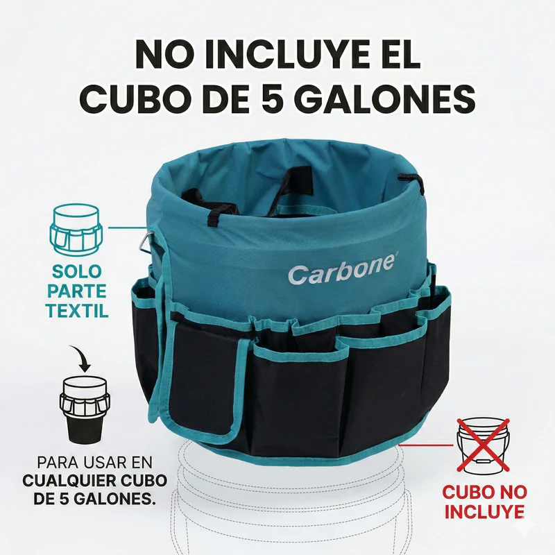 [SKUIMG]UN-F001|00_manual_1781971228855_11_cubo_5_gal_carbone_800x.png|c43958306730d06b2beb5ed070a35b83aafd725c|BOLSO CUBETA CAJA PORTA HERRAMIENTAS TEXTIL OXFORD. CUBO ORGANIZADOR CARBONE CON MÚLTIPLES BOLSILLOS