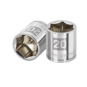 SOCKET TRUPER 6 PUNTAS 3/8 CORTO 20MM