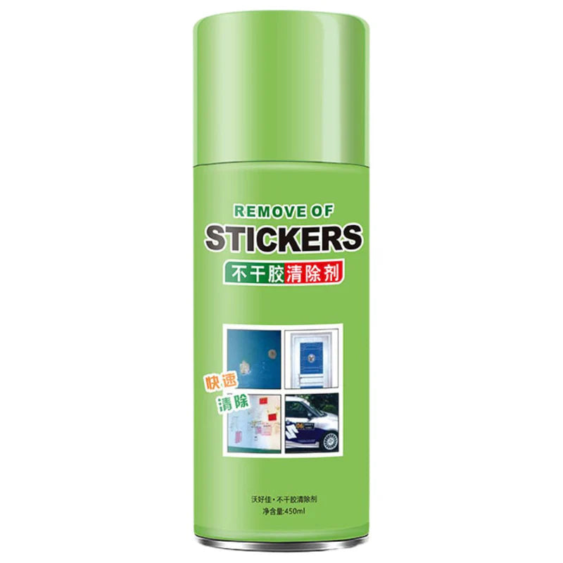 REMOVEDOR DE STICKERS ADHESIVOS PEGATINAS TAPES EN SPRAY AEROSOL 450ML