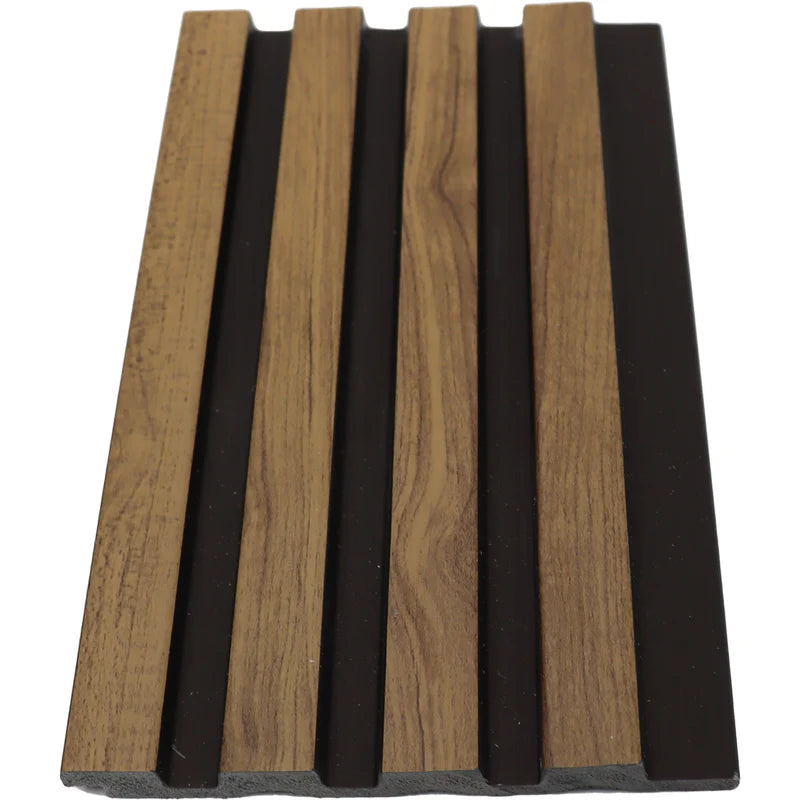 LÁMINA ACANALADA DECORATIVA PS WOOD AND BLACK 12X120X2900 MM