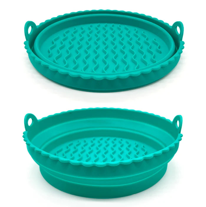 OLLA DE SILICONA PARA FREIDORA DE AIRE, 22CM DE DIÁMETRO.