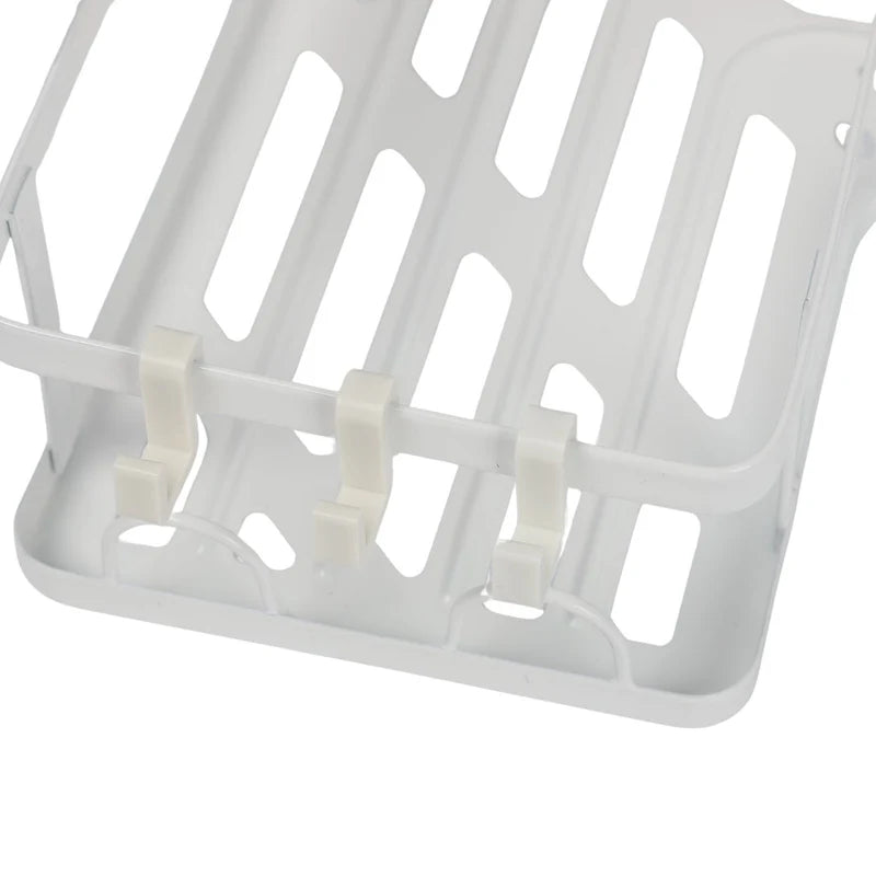 REPISA ESQUINERA DE DUCHA DE ESQUINA 26X25.5X8CM BLANCO DE HIERRO PARA BAÑO COMPACTO Y ORGANIZADO. O