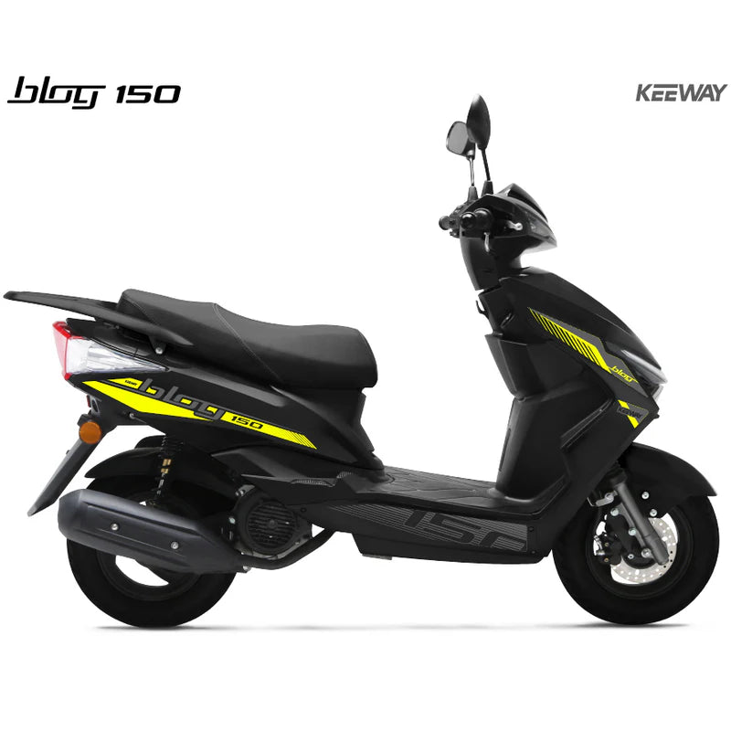 MOTO KEEWAY SCOOTER BLOG150 150CC COLOR NEGRO MOTOR MONOCILINDRO. 4 TIEMPOS. 2 VALVULAS. TANQUE 6.6