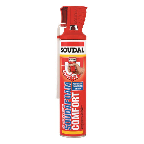 ESPUMA EXPANSIVA AISLANTE SOUDAL GENIOUS GUN 600ML. MODELO PATENTADO CON CIERRE
