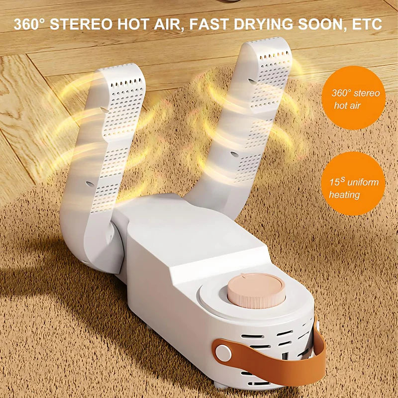 SECADOR DE ZAPATOS ELÉCTRICO PLEGABLE 110V. ELIMINA LOS MALOS OLORES Y HUMEDAD DEL CALZADO. QUITA OL
