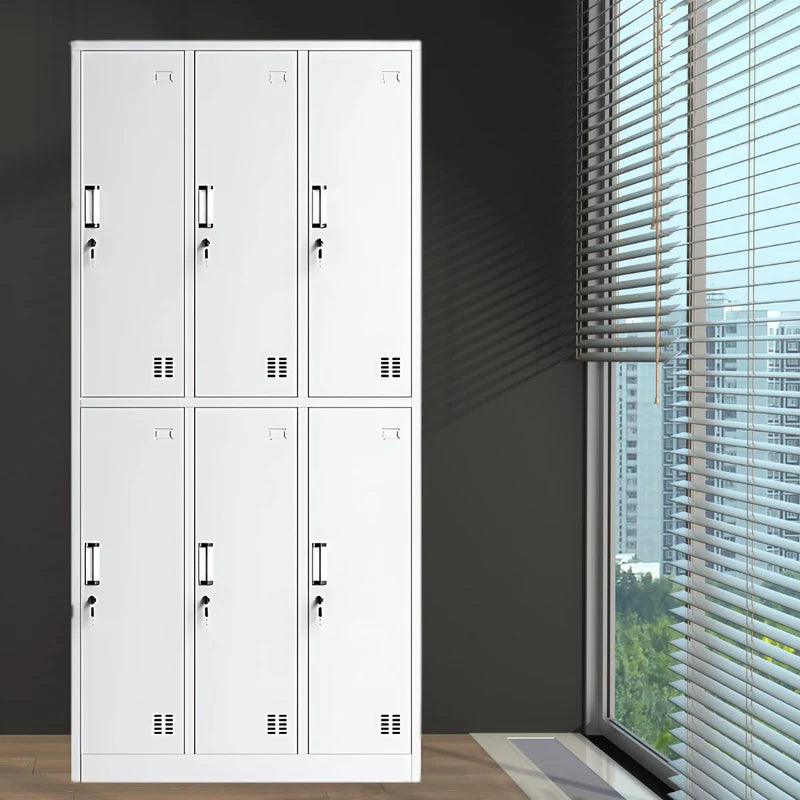 LOCKERS 6 CASILLAS CON LLAVES Y RESPIRADEROS. CASILLEROS METÁLICOS.