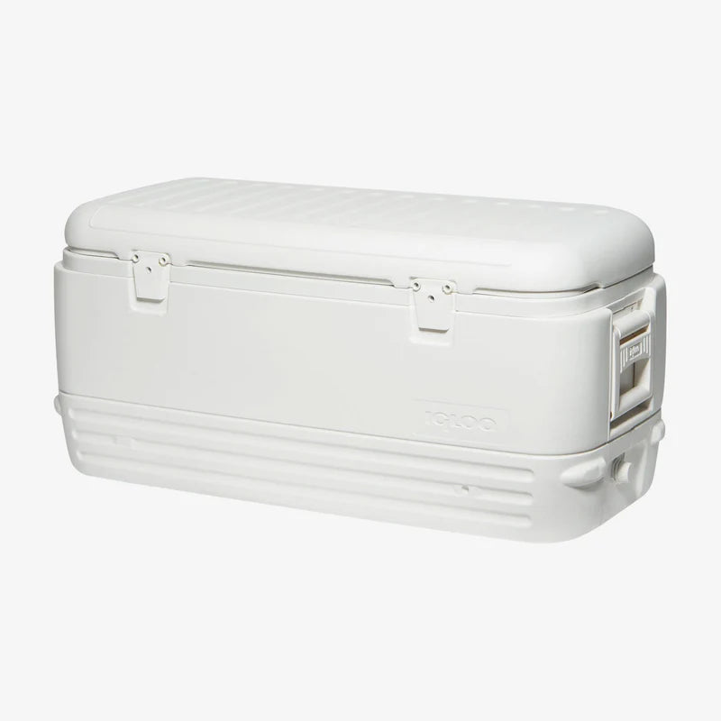 COOLER DE 120QT IGLOO POLAR BLANCO HIELERA GRANDE PARA PASEOS Y PESCA