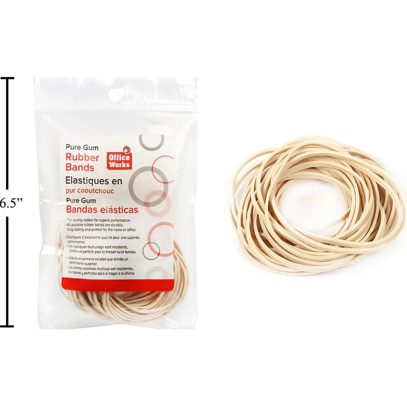 # 33 BANDAS DE GOMA, 1.5 OZ, BOLSA CON CIERRE HERMÉTICO