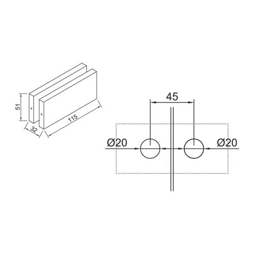 CONECTOR VIDRIO - VIDRIO