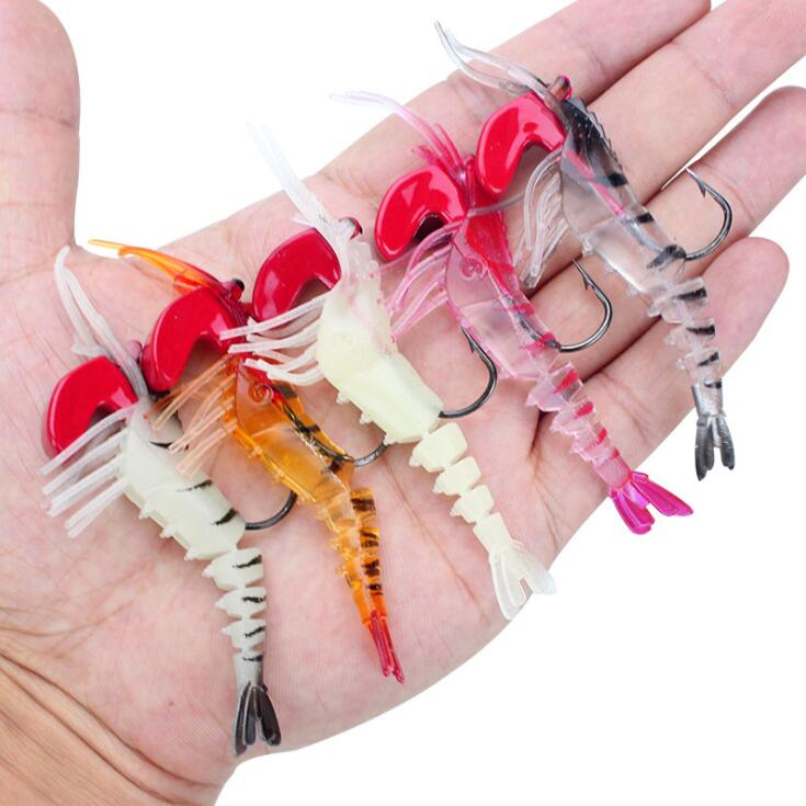 SEÑUELO CAMARÓN CON ANZUELO 5 UDS. SET