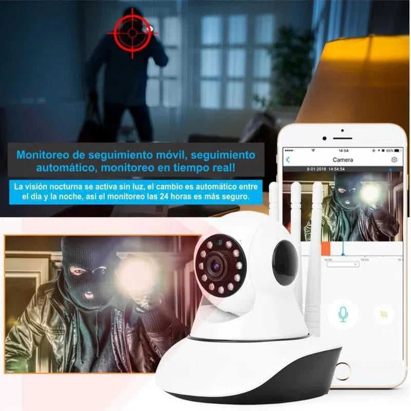 CAMARA DE SEGURIDAD INTELIGENTE CON WIFI, 2MP