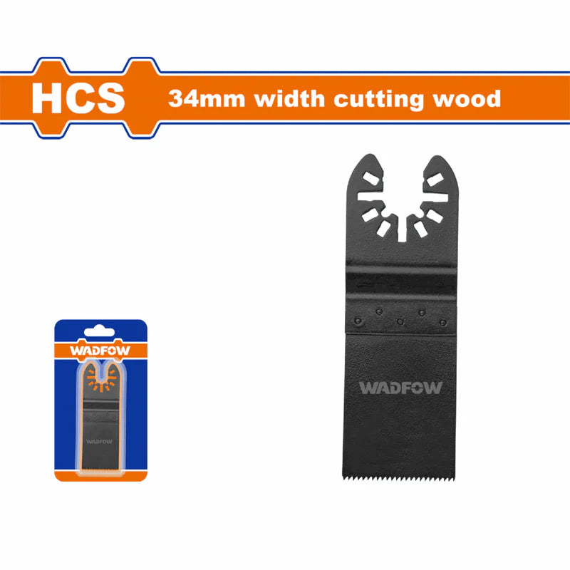 CUCHILLA PARA SIERRA OSCILANTE DE HCS 34X40MM. CORTE EN MADERA. DIENTES FRESADOS. SIERRA OSCILATORIA
